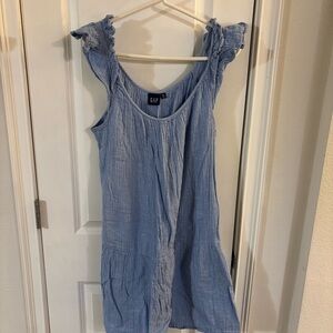 GAP Blue Ruffle Sleeve Women's Dress Size XL